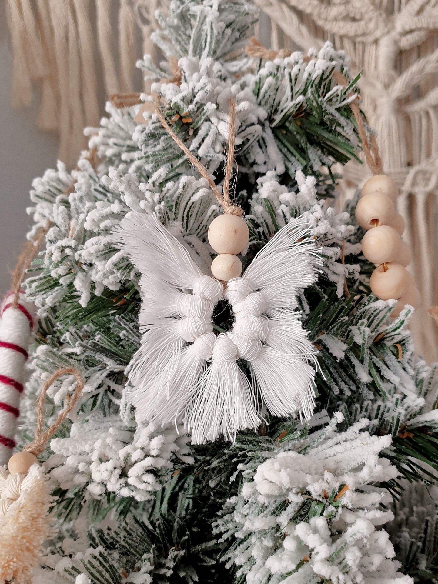 Makramee Baumschmuck Anhänger Engel