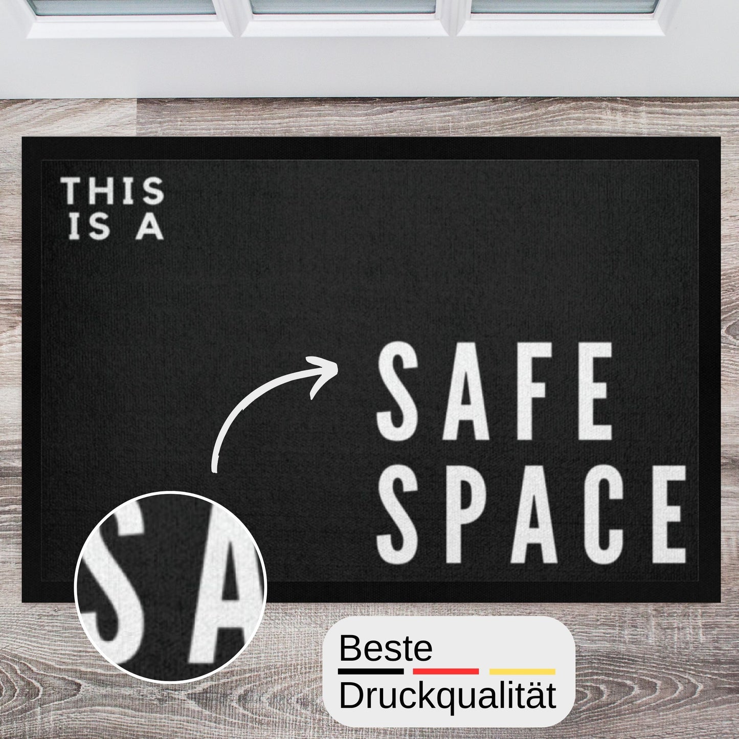 Fußmatte "This is a Safe Space" für innen & außen