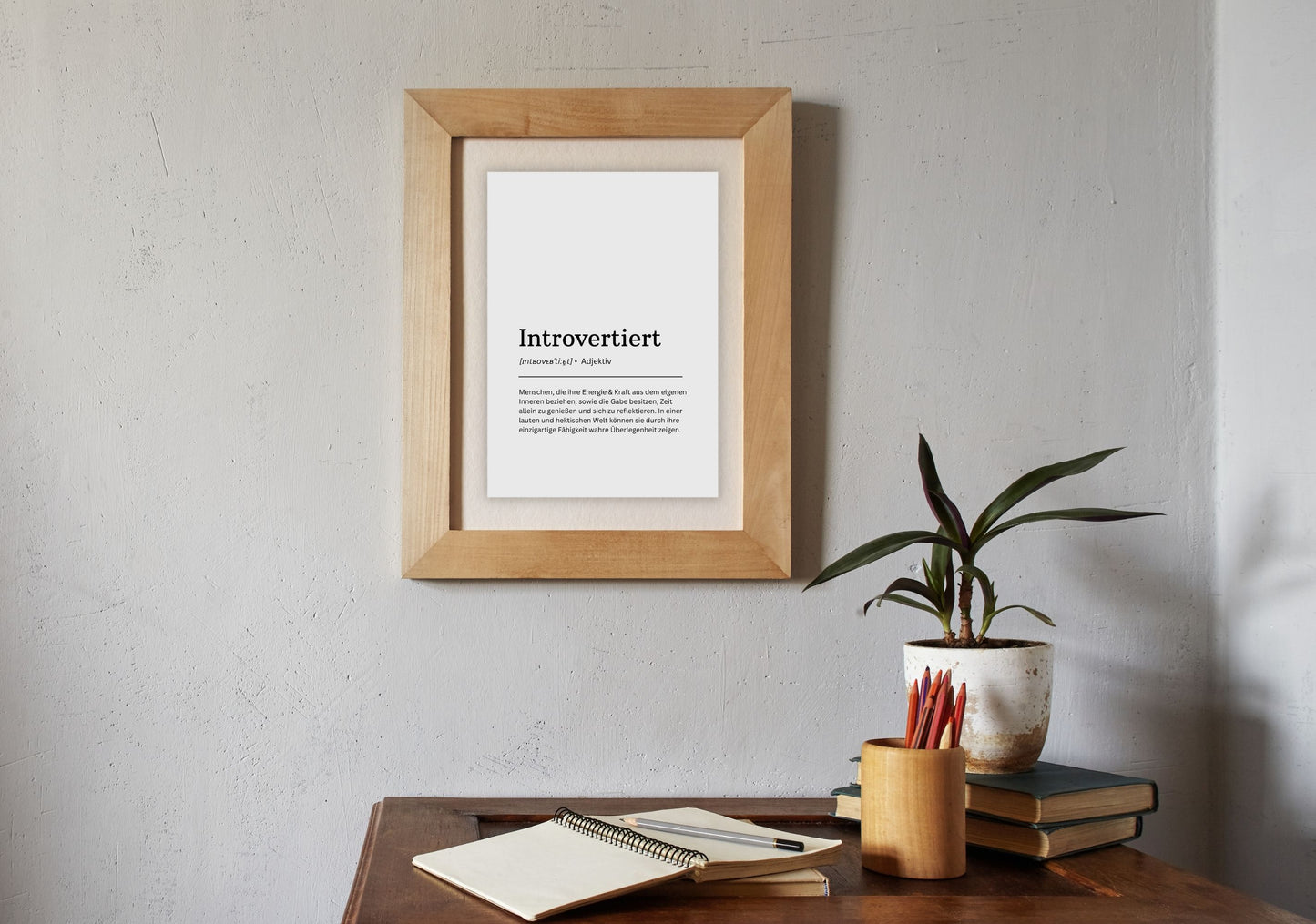 Art Print 'Introvertiert' Definition