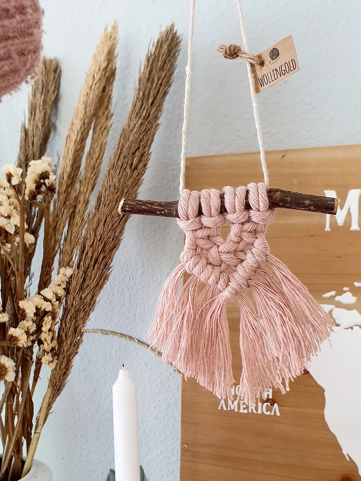 Mini Makramee Baumschmuck Anhänger