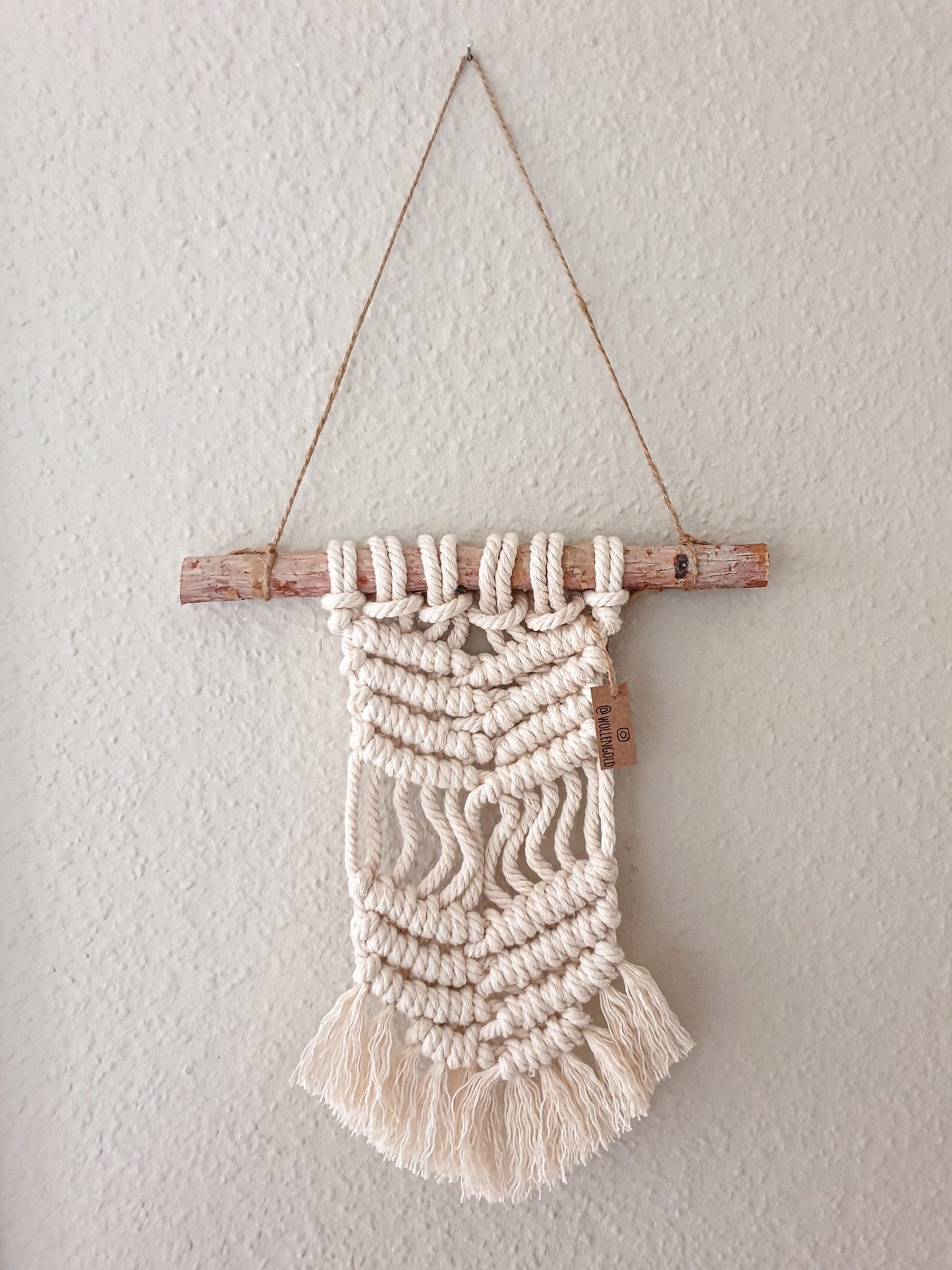 Makramee Wandbehang mit Name & Farbe personalisiert