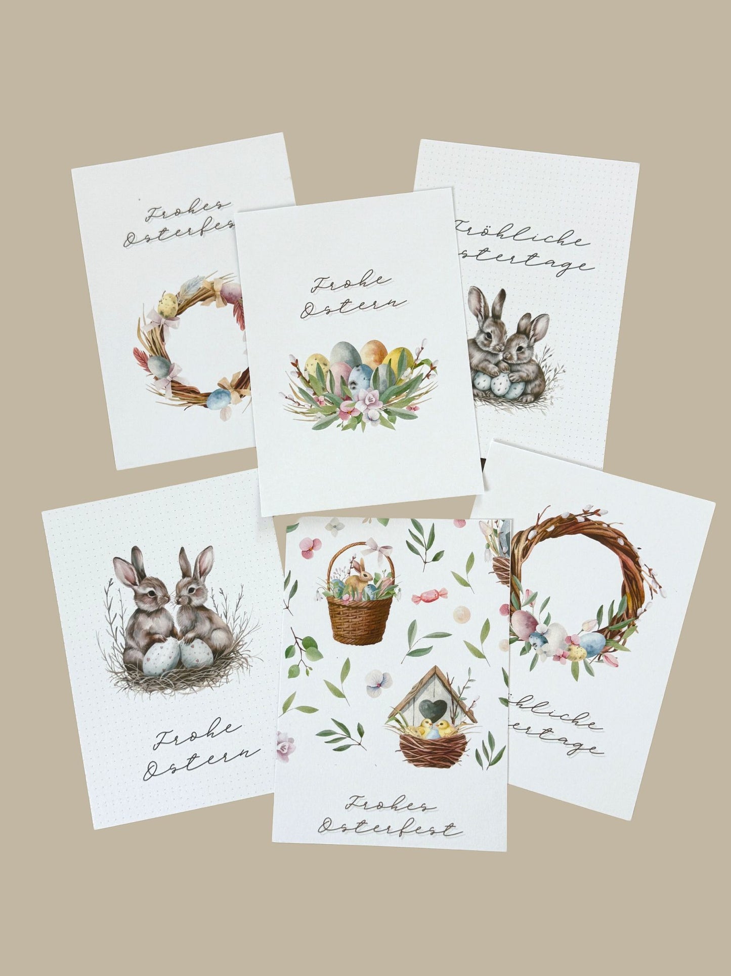 Kartenset Ostern im 6er Set