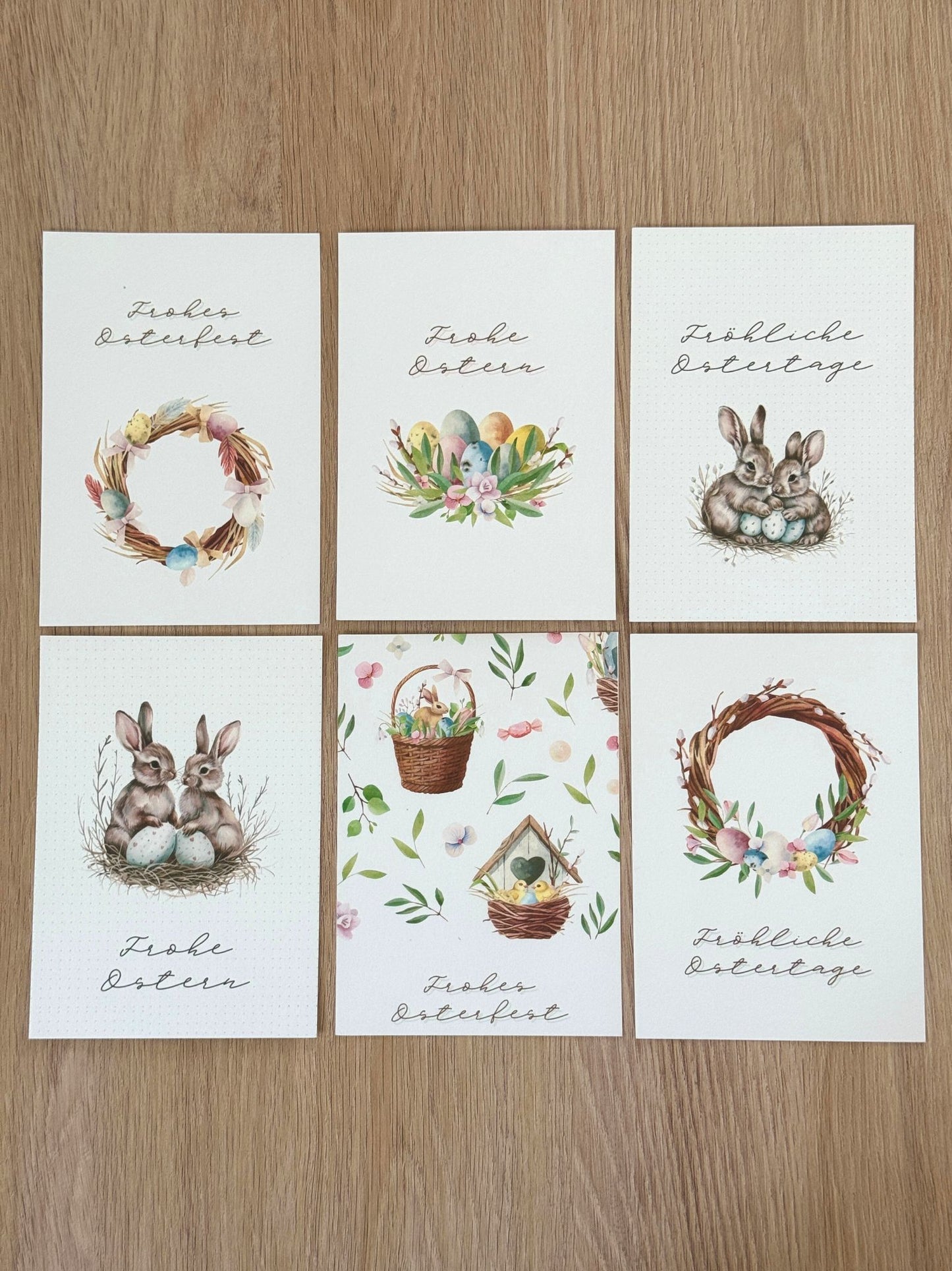 Kartenset Ostern im 6er Set