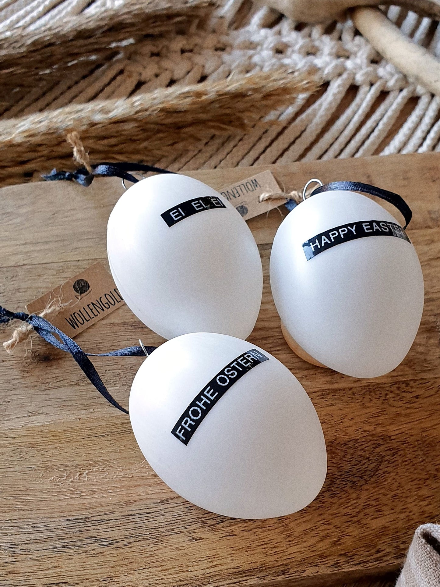3er Set personalisierte Ostereier mit Name