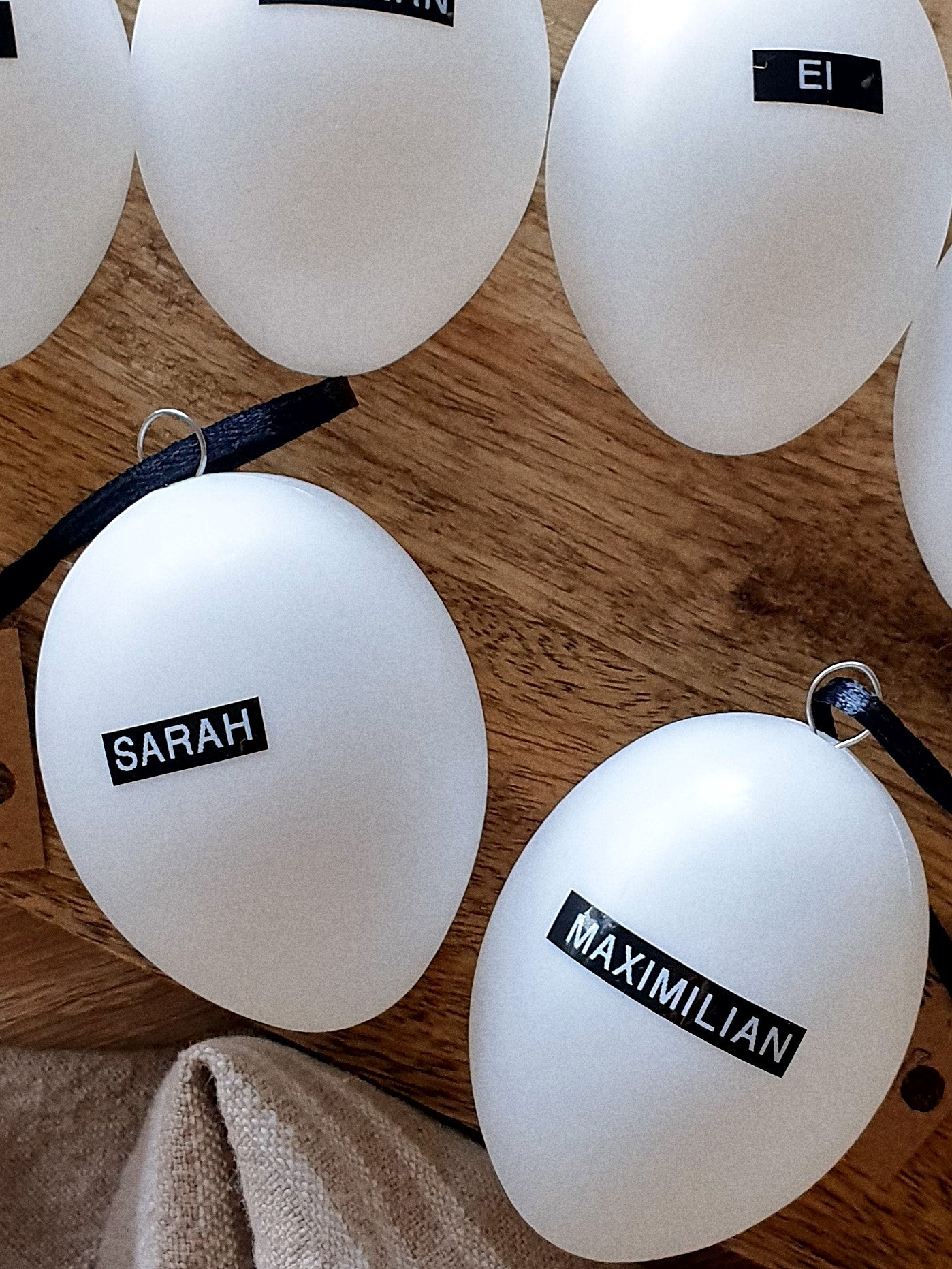 3er Set personalisierte Ostereier mit Name
