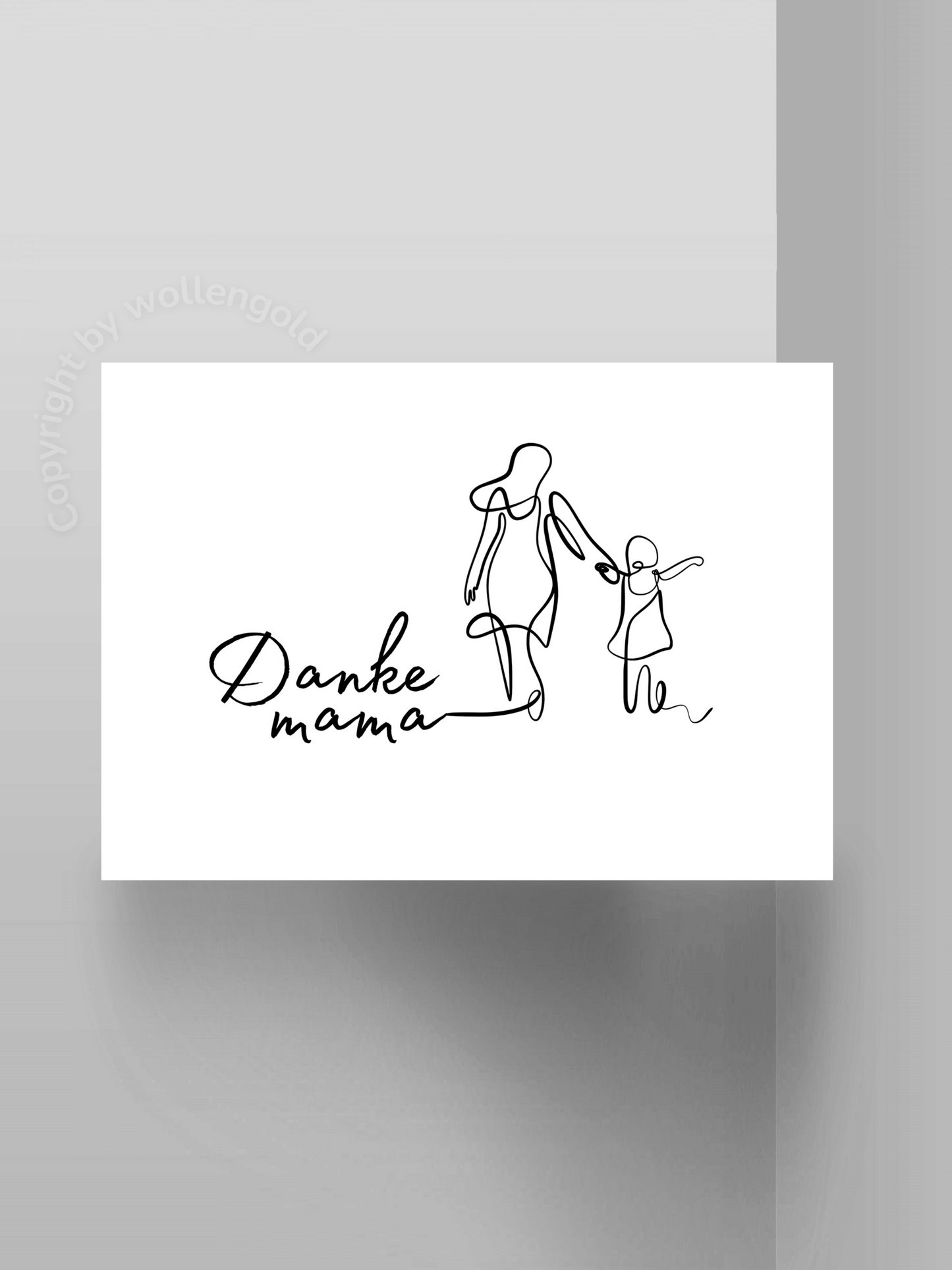 Grußkarte 'Danke Mama'