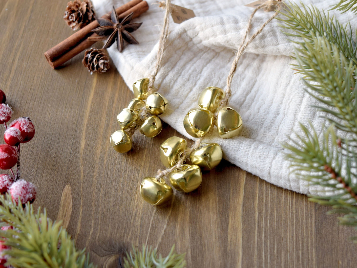 Jingle Bells 2tlg. Weihnachtsdeko Anhänger