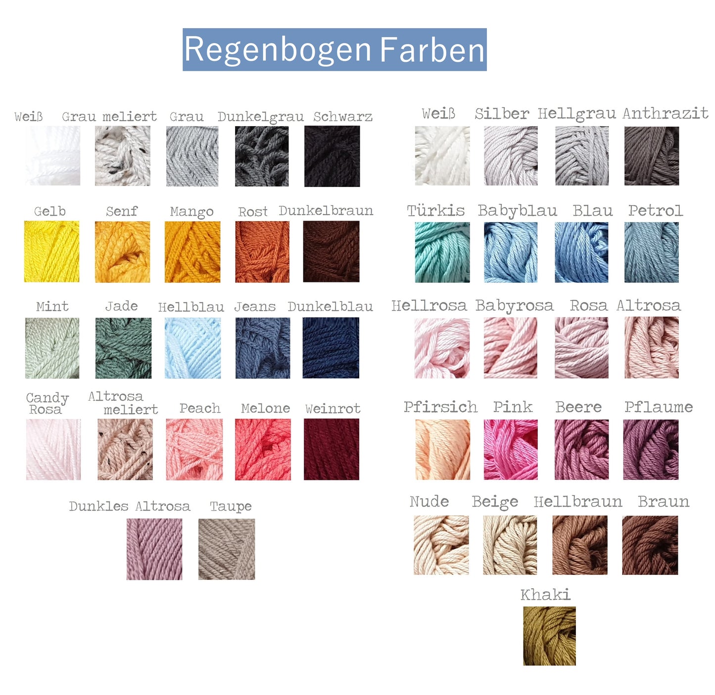 Makramee Regenbogen Pom Pom Girlande mit Name, Farbwahl