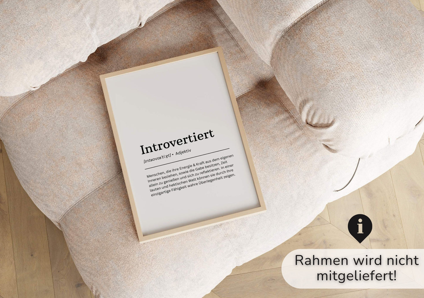 Art Print 'Introvertiert' Definition