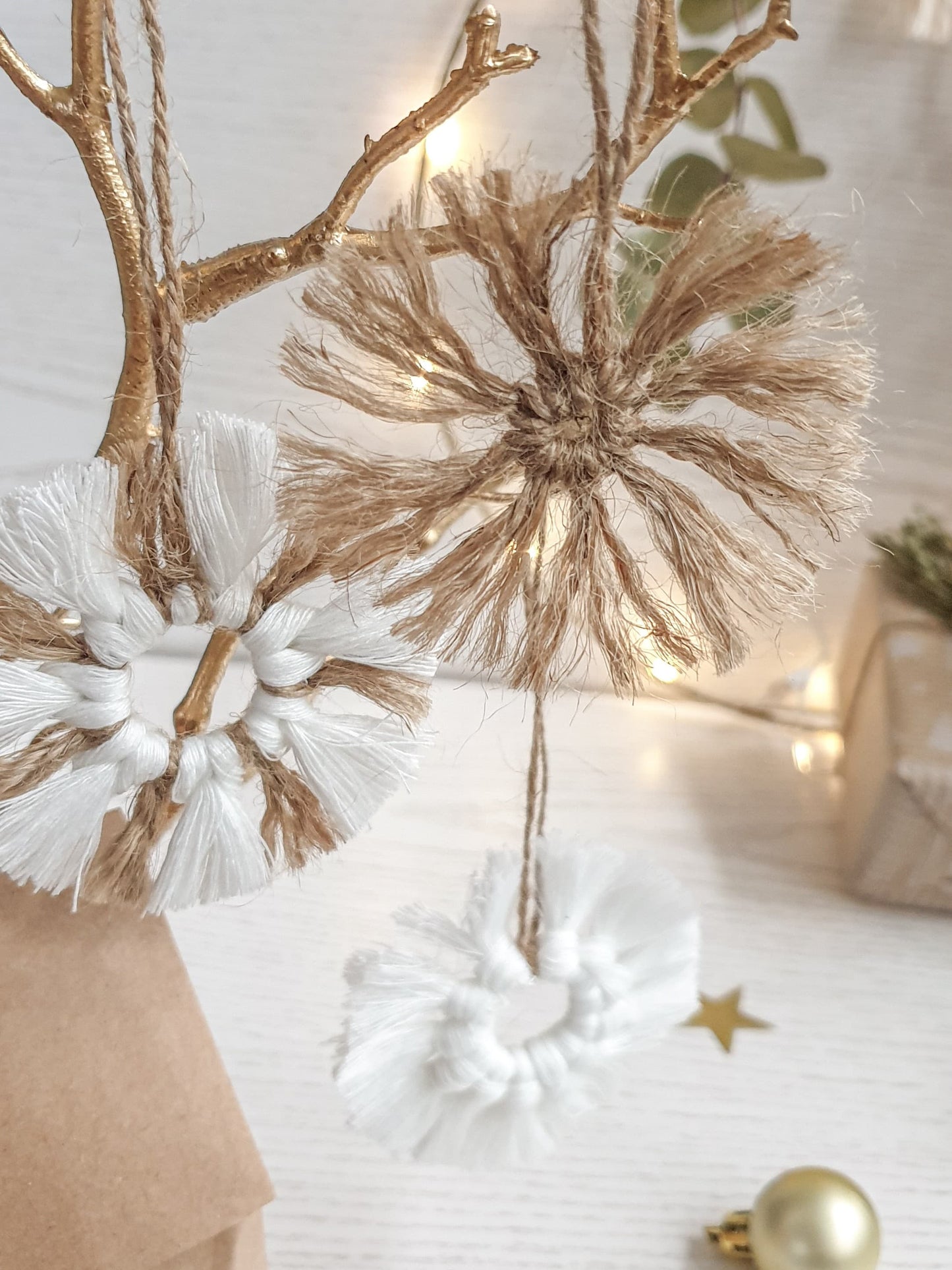 Makramee Baumschmuck Ornament 'Jute'
