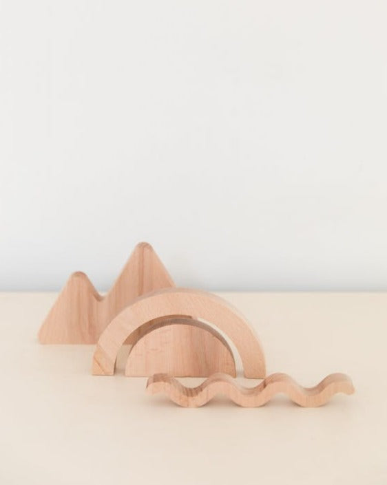 Holz-Objekt Set 'NATURE'