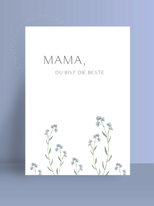 Grußkarte 'Mama, du bist die Beste'