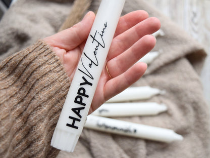 Stabkerze LIEBE o. mit deinem Spruch personalisiert