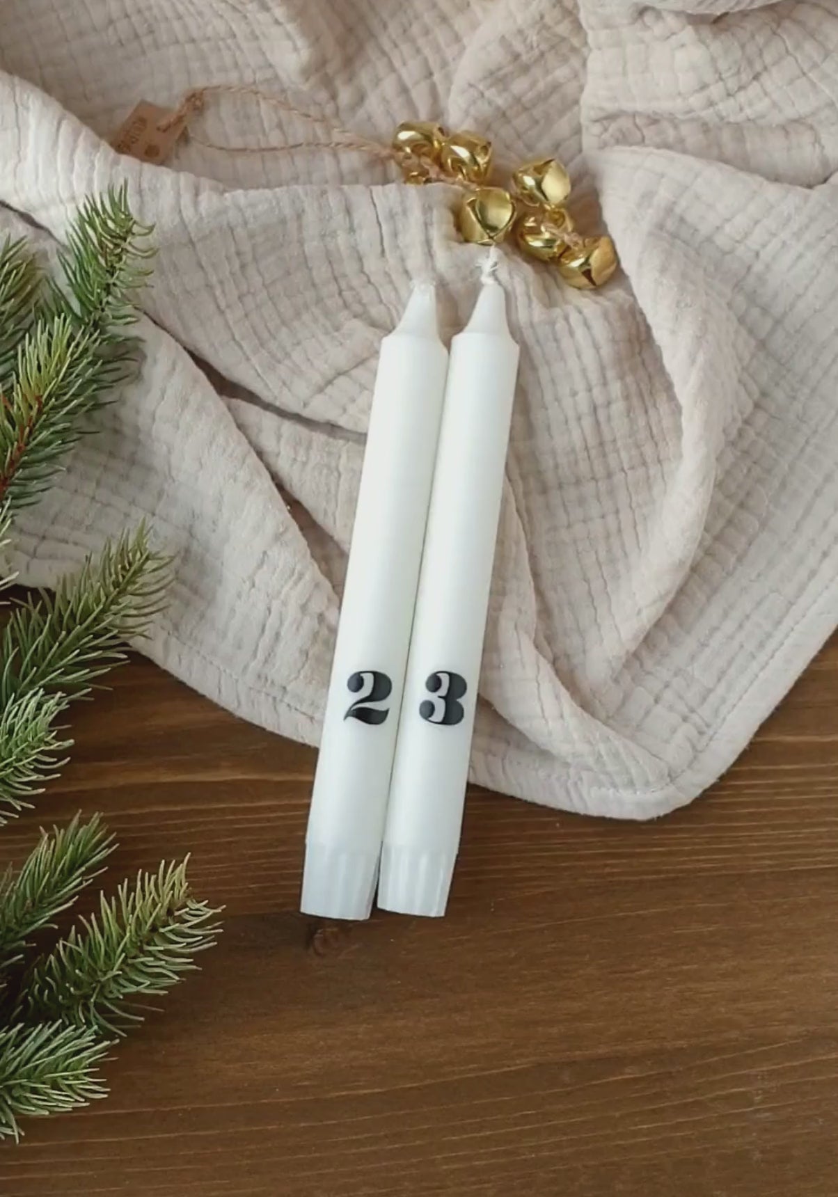 4er Set Stabkerzen für Adventskranz in Weiß 'Erster Advent ...